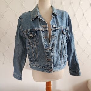 Vintage Levi's 77715 Denim Jean Jacket • Red Tab • Tagged Large